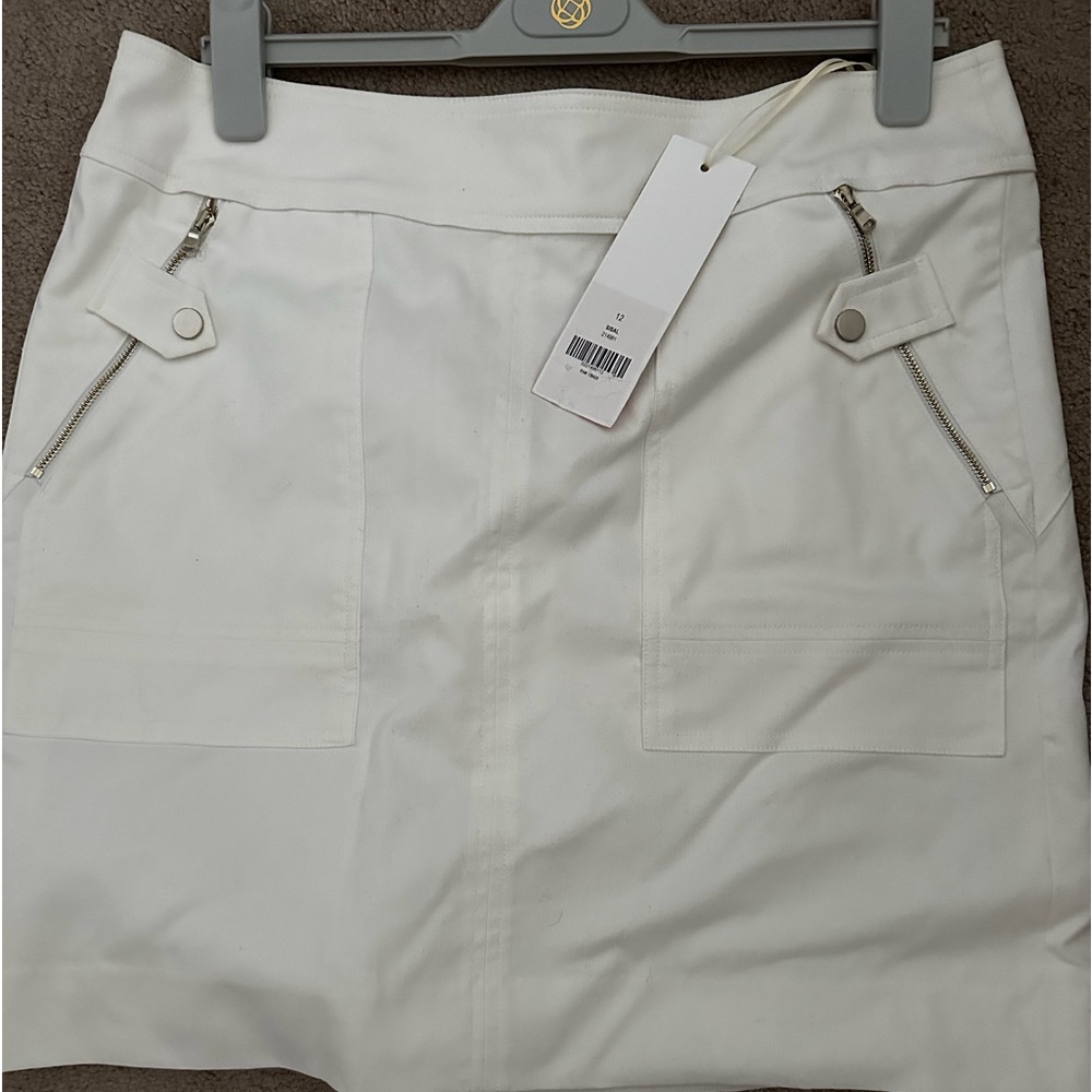 ETCETERA NWT white skirt size 12